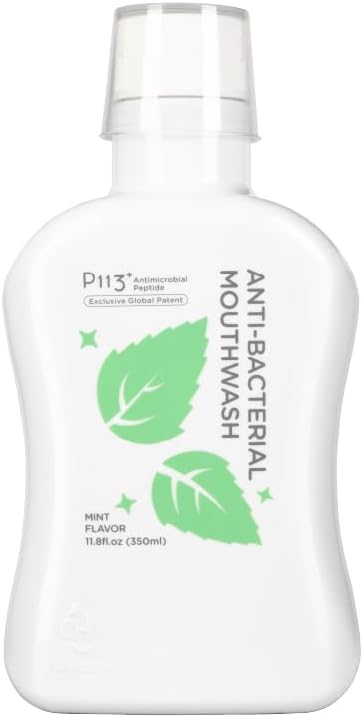 oh care Mouthwash for Kids P113+ Peptide Anti Cavity Mouth Rinse Alcohol Free for Teeth and Gums Safe Oral Hygiene for Newborn to Toddler 11.8 fl oz (11.8 Fl oz, Mint(for Adult))