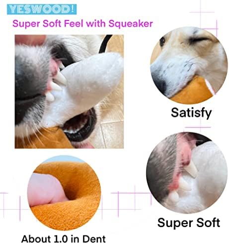 YESWOOD! Turkey Leg Dog Toy,3-Pack Stuffed Squeaky Chicken Leg Drumstick