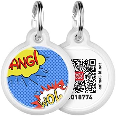 Pet ID Tag for Dog Cat with QR Passport Global Search System of Lost Pets - Digital ID Dog Tag - Wow