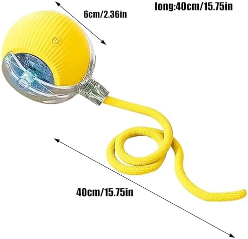 Interactive Rolling Dog Ball, Chewie Viral Rolling Ball, Chewie Ball for Dogs, Interactive Dog Smart Ball Toy, Smart Automatic Rolling Pet Ball for Dog Cat