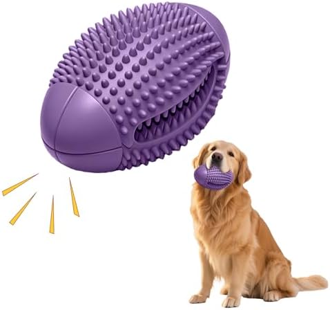 Natural Rubber Squeaky Dog Chew Toy for Aggressive Chewers