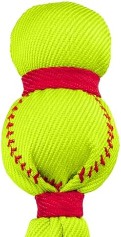 KONG Wubba Sport Dog Toy – Reinforced Tug & Toss Toy with Squeaker and Floppy Tails for Fetch & Interactive Play (Softball, Small)