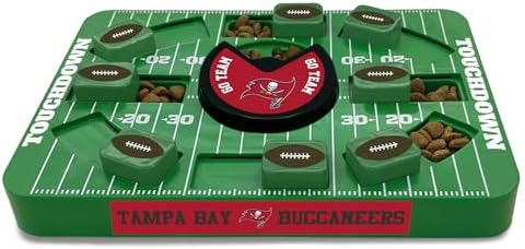 Pets First NFL Tampa Bay Buccaneers Large Puzzle Toy, Dog Puzzle Treat Toy, New Large Size, Interactive Dog Treat Toy, Dog Slow Feeding Toy