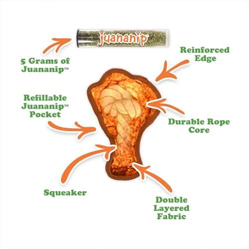 Doggijuana Dill Pickle & Chicken Wing Dog Toy Bundle | 2 Pack, Squeaky