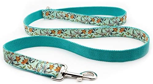 Custom Dog Collar Laser Engraved Name Plate Sizes Adjustable (Narcissus)