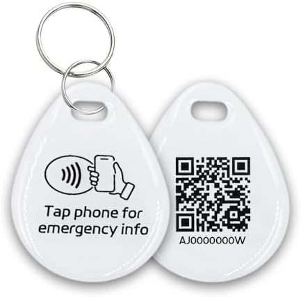 1 Pcs Cat Dog Id Identity NFC Smart Name Silent QR Code Tags Personalized Custom for Pets Puppy Kitten Small Dog Collar Updatable Customizable Name Plate Contact Info Pet Profile