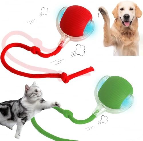 2PCS Interactive Cat Toy Rolling Ball Chewie Viral Dog Ball