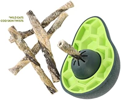 Hyper Pet Wobocado Bully Stick Dog Treat Holder, Slow Feeder, Interactive Chew Toy, Alternative to Dog Treat Dispensing Dog Toys, For All Breeds