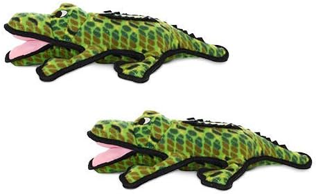 TUFFY® - 2 Pack Original : Alligator : : Ultra Durable Plush Toy with Multiple Layers & Reinforced Seams, Washable and Floats, Original Construction