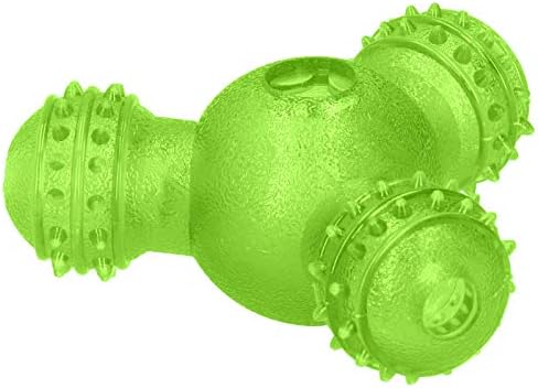 PET Interactive Feeder Ball Durable Teeth Cleaning Toy for Teddy Golden Retriever (Green)