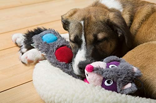 Hartz Squeakerz Stuffing-Free Plush Woodland Animal Dog Toy