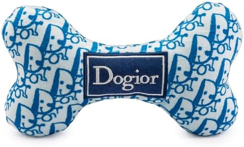 Haute Diggity Dog Dogior Bone, Plush Dog Toy, Designer Parody Stuffed Toy