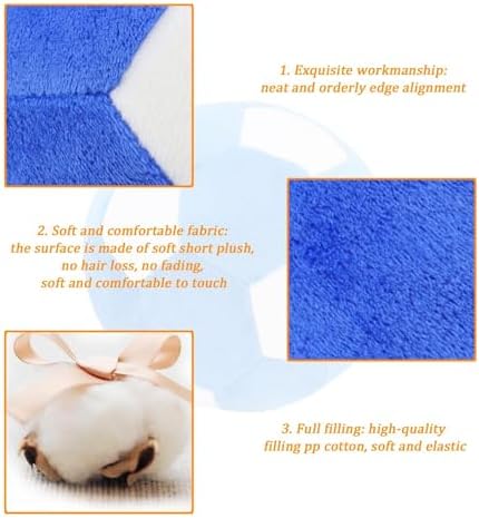 Plush Dog Toys Soccer Ball,7.1 Inch for Interactive Training