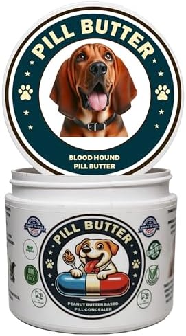 Peanut Butter Dog Pill Wrap - Bloodhound Label