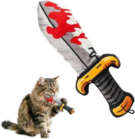 Catnip Toy [2000mg Premium Catnip], Sword Style Cat Kicker Toy