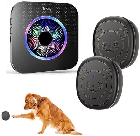 Colorful Doggy Door Bell Wireless, Potty Training Bells for Dogs and Dog Bells to Go Outside, Puppy Clicker with Adjustable Volume,Training Behavior Aid, Door Bell Wireless Essential