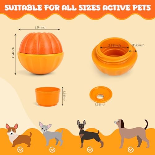 Yummy Sam Frozen Treat Dispensing Dog Toy Ball for Aggressive Chewers