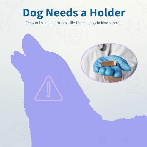 PetClan Chewise Bully Stick Holder for Large Dogs, Metal Teeth Chew Holder