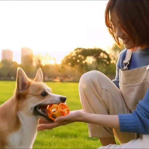 2PCS pet Bell Ball Toy,Suitable for Dogs, Cats, and Other Animals. Safe and Durable, bite-Resistant Design, Interactive Toy, Promotes Activity, an Essential Daily Plaything for Pets.