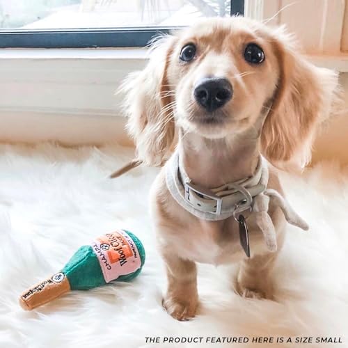 Haute Diggity Dog Woof Clicquot Rose' Plush Dog Toy, Wine Parody Chew Toys