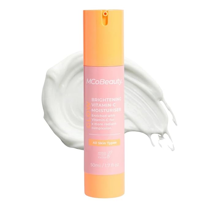 MCoBeauty - Glow Brightening Vitamin C Facial Moisturizer - Hydrating Face Cream with Ferulic Acid for Radiant, Energised & Dewy Skin - Contains Ferulic Acid, Crema Hidratante Para La Cara
