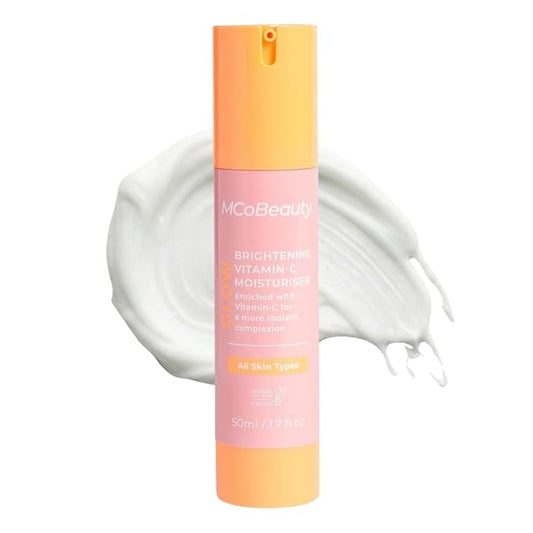 MCoBeauty - Glow Brightening Vitamin C Facial Moisturizer - Hydrating Face Cream with Ferulic Acid for Radiant, Energised & Dewy Skin - Contains Ferulic Acid, Crema Hidratante Para La Cara