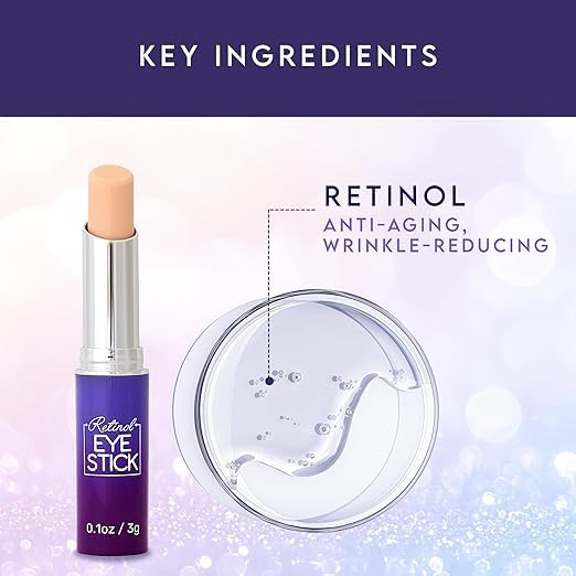 Eye Cream for Dark Circles and Puffiness 2 packs – Under Eye Balm Stick with Caffeine – Eye Brightener Stick for Eye Bags, Wrinkles, Fine Lines –