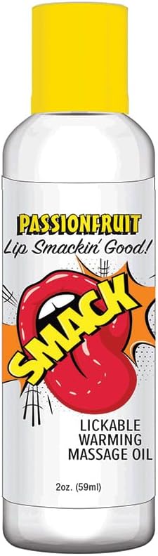 Little Genie Productions 88642: Smack Lickable Massage Oil Passion Fruit 2 Oz.