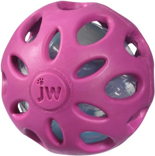 Petmate Crackle Heads Crunchy Chew Fetch Toy for Dogs, Medium 3in