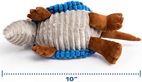 Hollypet Armadillo Squeaky Puppy Dog Toys for Small Medium Dogs, 8"