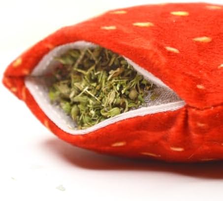 Meowijuana Get Sprung Strawberry & Catnip Bundle | Refillable Plush + Blend