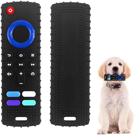 Puppy Toys for Teething, Remote Control Teether for Small Dogs,Puppy Teething Toy for Boredom & Stimulation,BPA-Free (Black01)