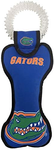 Pets First NCAA Florida Gators Dental Dog TUG Toy with Squeaker. Tough PET Toy for Healthy Fun, Teething & Cleaning Pets Teeth & Gum