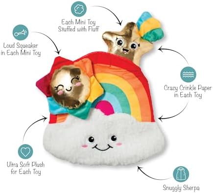 Fringe Studio Look ON The Bright Side Hide and Seek Plush Dog Toy, Pet Shop Collection (289258)
