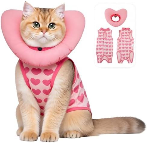 EMUST Soft Cat Surgical Wear After Surgery, Recovery Suit for Small Dogs