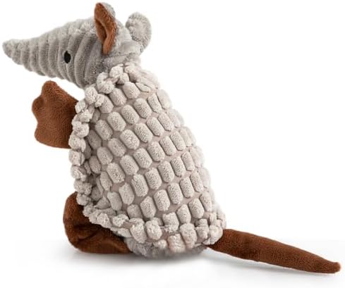 Hollypet Armadillo Squeaky Puppy Dog Toys for Small Medium Dogs, 8"