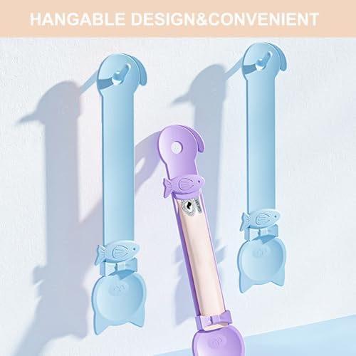 PETPAWLOVELY-2PCS Cat Treat Spoon Squeeze,Cat Strip Feeder Spoon,Multi-Function Dispenser Tool,Easy Feeding Spoons for Licky Treats,Pet Food Spoons for Wet Food(2 Color)