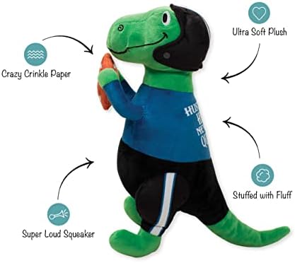 Fringe Studio Plush Dog Toy, Hustle, Hit, Never Quit, Pet Shop Collection (289883)