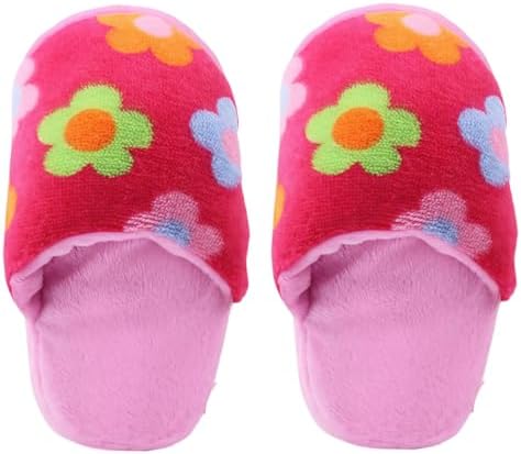 2Pcs Chew-Resistant Dog Toys with Interactive Squeaker - Double-Layer Oxford Fabric Plush Pet Chew Toys for Aggressive Chewers, Machine Washable (Slipper Design, Multicolor)