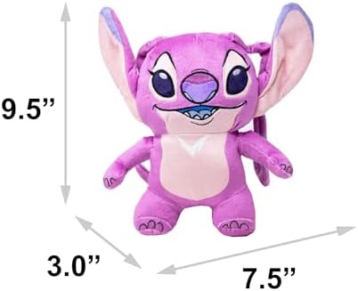 Buckle-Down Disney Dog Toy, Lilo and Stitch Angel Smiling Full Body Standing Pose Pet Toy, Plush