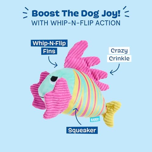 BarkBox Lion Fish Larry Dog Toy - for Medium to Large Dogs