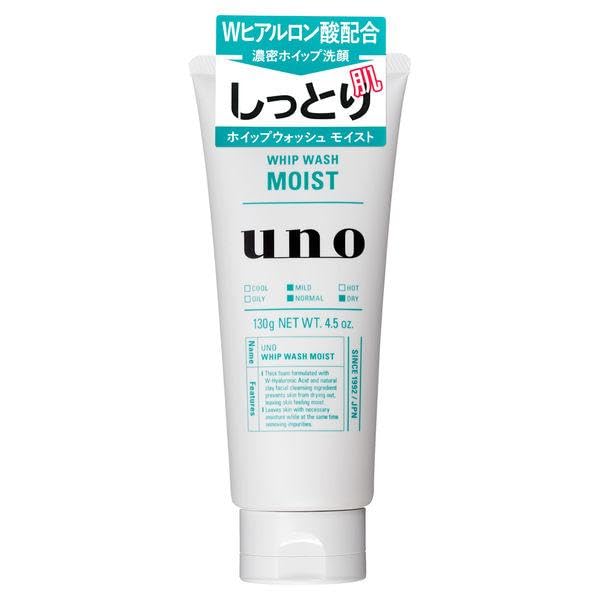 UNO WHIP WASH Moist Facial Cleanser For Men 4.5 oz