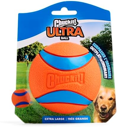 Chuckit! Ultra Ball Dog Toy, Durable Rubber, XL 3.5-in, 1 Pack