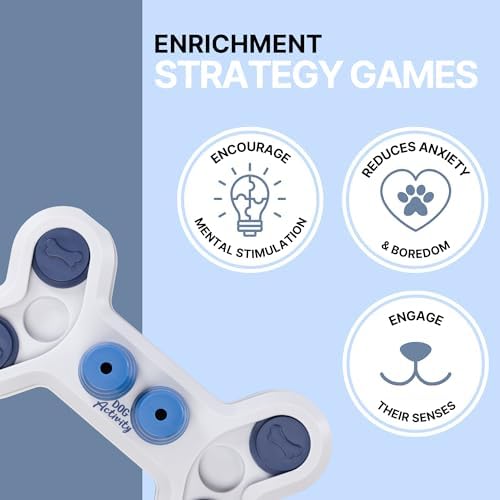 Trixie Flip Bone Dog Enrichment Toy, Beginner Level 1 Dog Puzzle, Interactive Treat Game