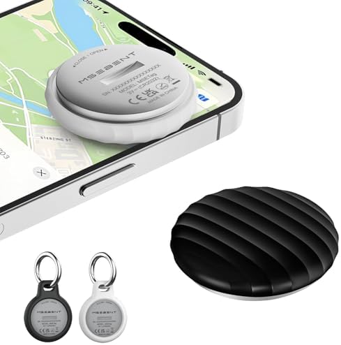 Tracker Tag - 2 Pack [Apple MFi Certified] Bluetooth Trackers Works with Apple Find My (iOS Only) - IP67 Waterproof Item Finders | Track Keys, Wallet, Luggage, Backpack