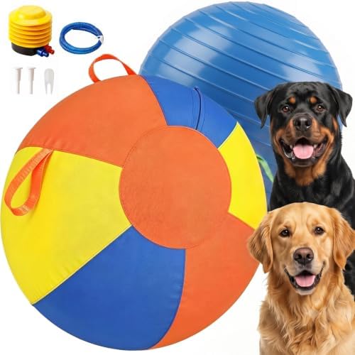 22" Herding Ball for Dogs & Horses, Inflatable PVC Training Toy