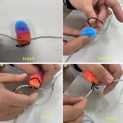 AsFrost Cat Toy Accessory Kit Compatible with Automatic Cat Chase Run Toy