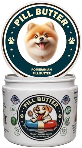 Peanut Butter Dog Pill Wrap Pomeranian Label