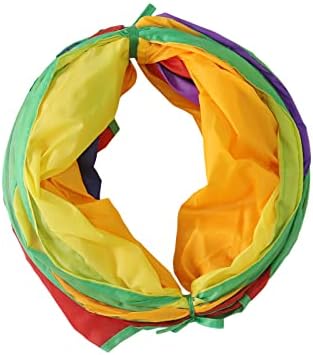 Bemodst S-Type Cat Tunnel, 2 Way/3 Way/4 Way/5 Way Collapsible S-Shape Small Animal Tubes Kitty Tunnels Interactive Maze House Toy with Storage Bag for Kitten Puppy Rabbit Guinea Pig (Rainbow-2 Way)