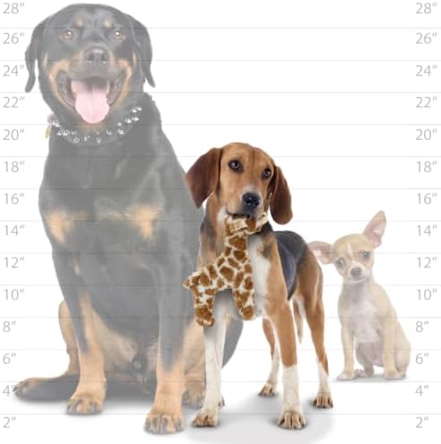 MIGHTY Tuffy Giraffe Ultra Durable Plush Dog Toy